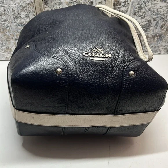 Coach Bucket Navy Blue Bag - Picture 6 of 16